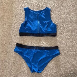 Calvin Klein Vibrant Blue Swimwear Set